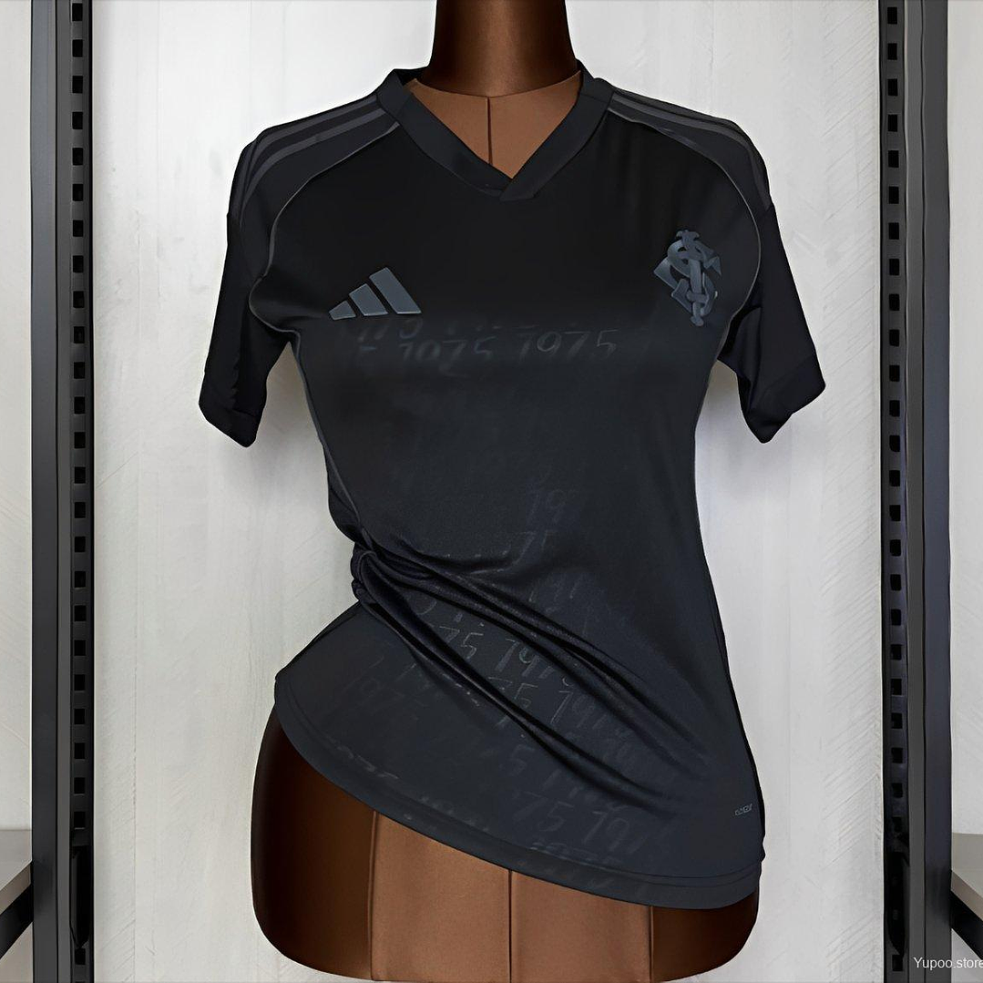 camisa internacional Feminina 2025-2026 - preta 1