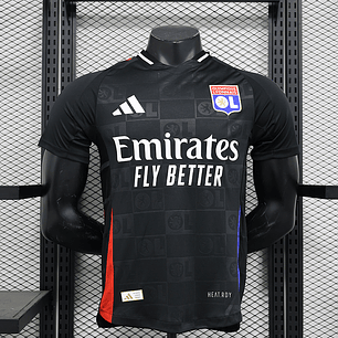 24-25 Lyon away black player version - SLIM FIT 