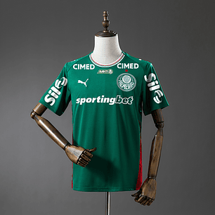 CAMISA PALMEIRAS todos patrocinios + patch 26/27 - casa - verde