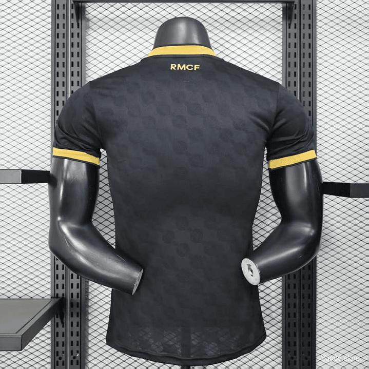 🖤✨ Player Version 25/26 Real Madrid Black with Gold Trim Jersey 4
