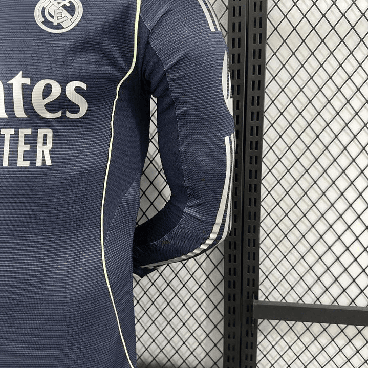 ⚪⚫ Player Version 25/26 Real Madrid Away Long Sleeve Jersey 2