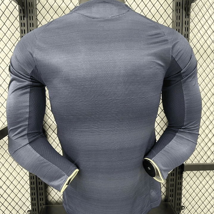 ⚪⚫ Player Version 25/26 Real Madrid Away Long Sleeve Jersey 4