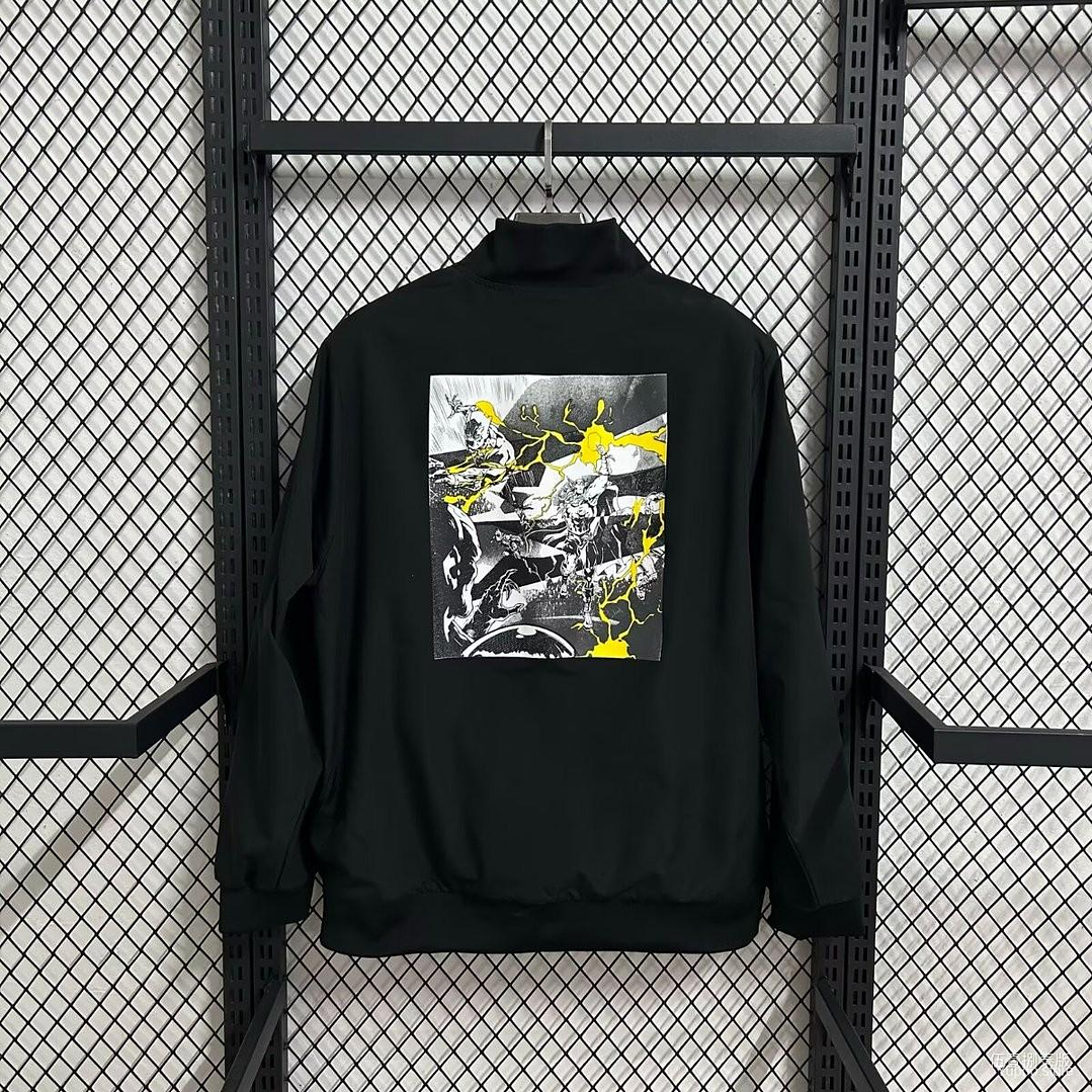 25/26 Real Madrid Marvel Black Full Zipper Windbreaker 2