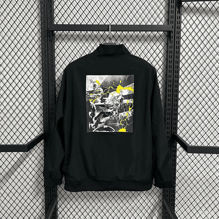 25/26 Real Madrid Marvel Black Full Zipper Windbreaker 2