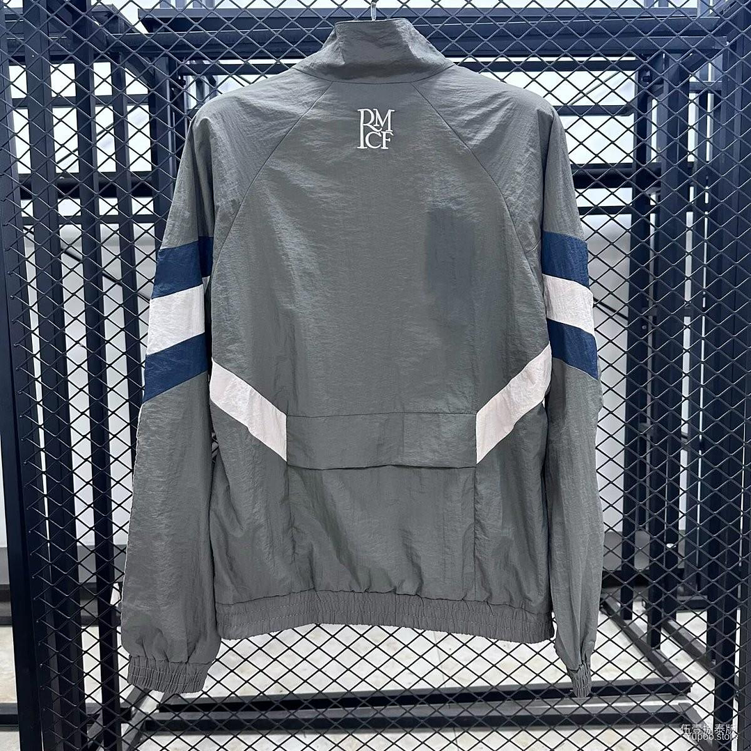 🖤⚡ 25/26 Real Madrid Grey Full Zipper Windbreaker 2