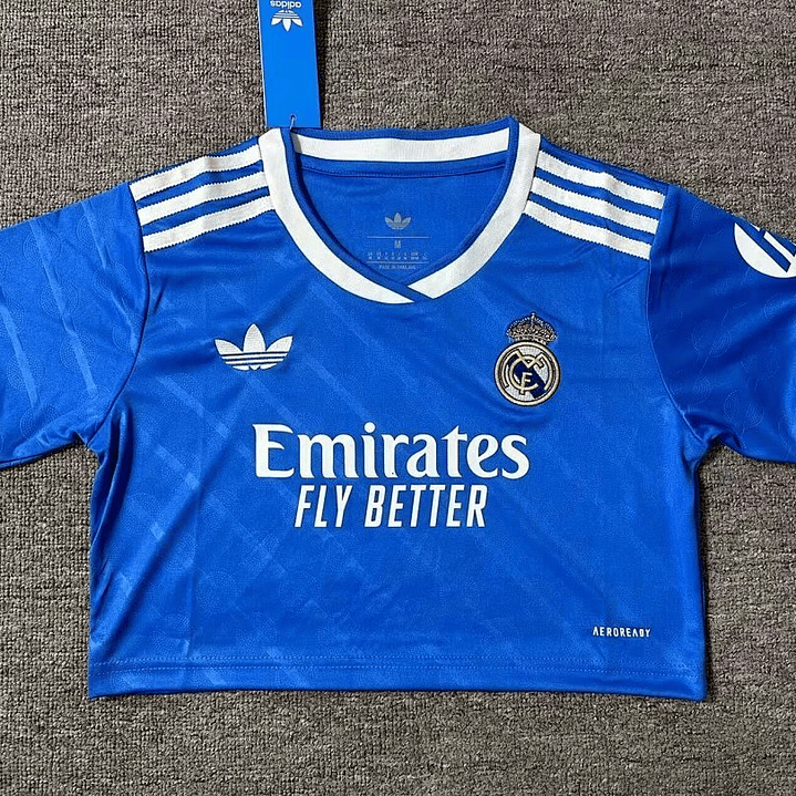 ⚪💖 25/26 Real Madrid Cropped Version 3rd Third Jersey – Mujer 1