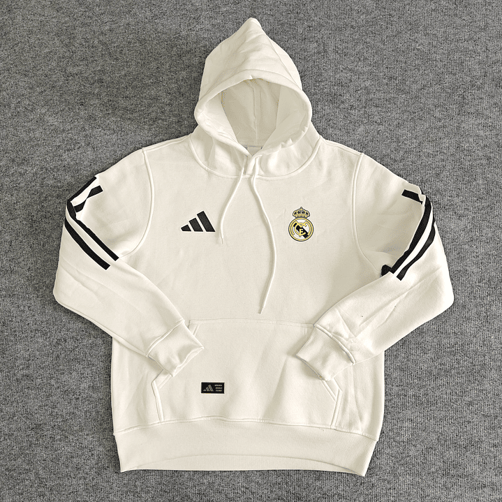 🖤⚡ 25/26 Real Madrid Hoodie Player Version Logo Rubber 1