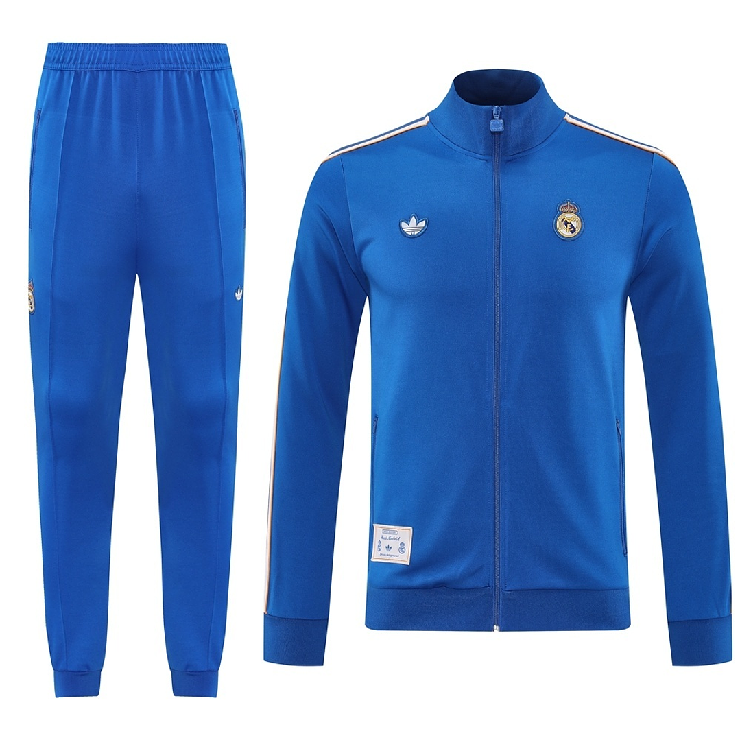 💙⚡ Adidas 25/26 Real Madrid Jacket Tracksuit – Blue  1