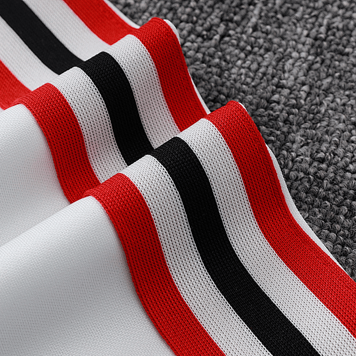 CONJUNTO TREINO ICON FLAMENGO DOURADO BRANCO  2