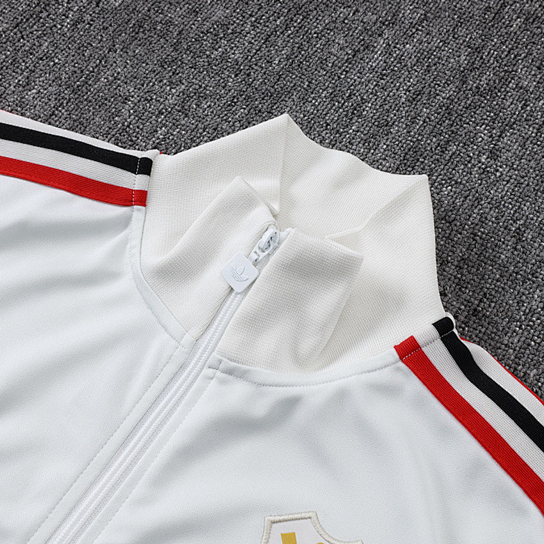 CONJUNTO TREINO ICON FLAMENGO DOURADO BRANCO  4