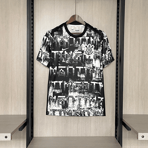 2026/27 Corinthians Pre-Match Kit: Camisa Cinza