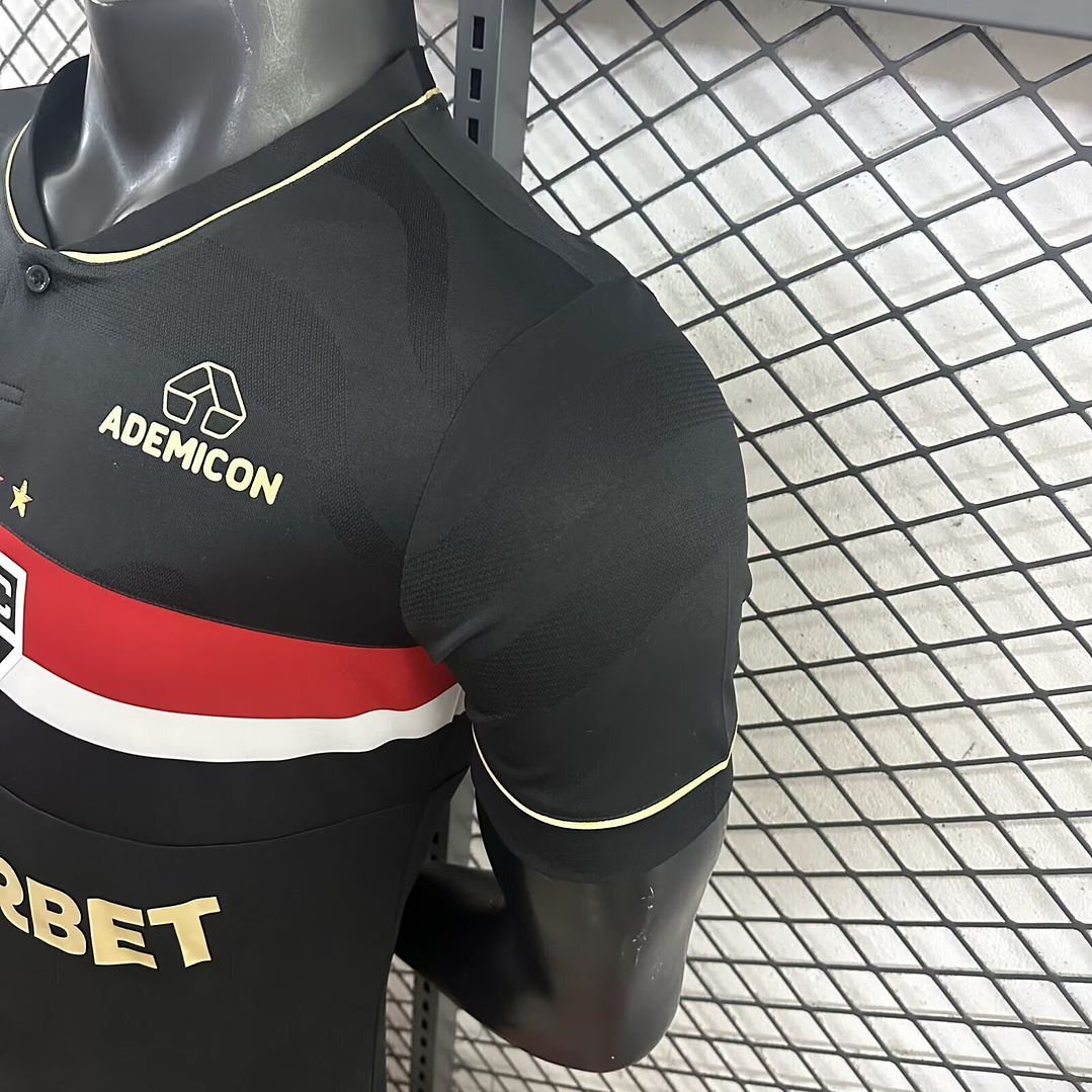 Camisa São Paulo Home - Versão Jogador 25-26 - PRETA 3