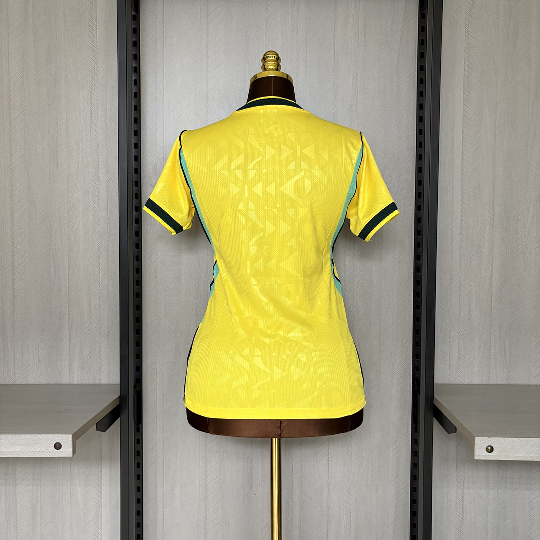 Camisa Seleção Brasileira - Brasil Feminina ano 26/27 Copa do mundo - VERSÃO BANDEIRA ALTO RELEVO 2