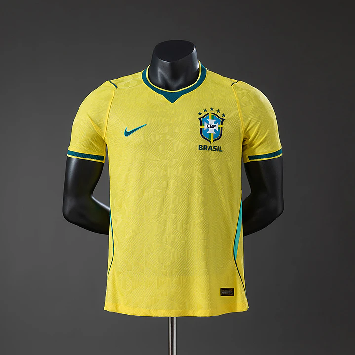 CAMISA SELEÇÃO BRASILEIRA 26/27 - brasil copa do mundo 2026 - versão jogador (SLIM FIT) - detalhe bandeira 2