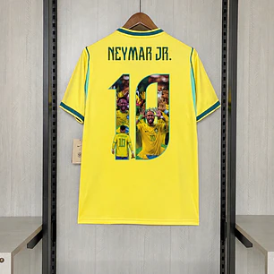 Camisa Seleção Brasileira - NEYMAR JR - casa - amarela 26/27 - torcedor - BRASIL - COLORIDA