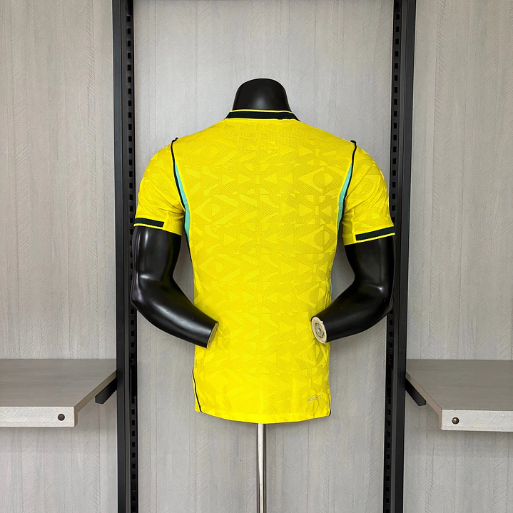CAMISA SELEÇÃO BRASILEIRA 26/27 - NEYMAR 10 - COLORIDA - versão jogador (SLIM FIT) - detalhe bandeira  4