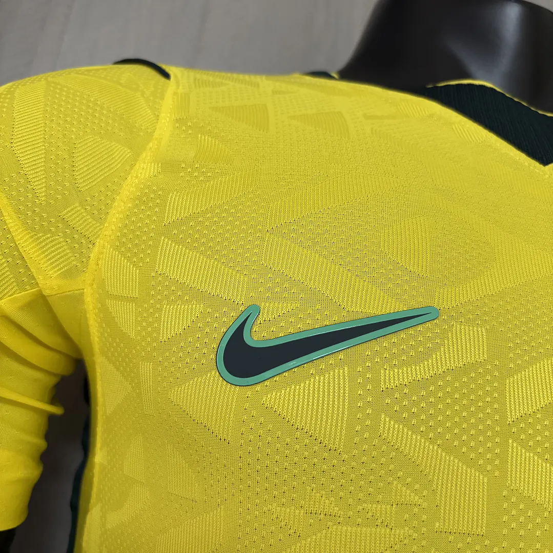 CAMISA SELEÇÃO BRASILEIRA 26/27 - NEYMAR 10 - COLORIDA - versão jogador (SLIM FIT) - detalhe bandeira  5