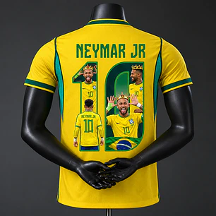 Camisa Seleção Brasileira - NEYMAR JR - casa - amarela 26/27 - torcedor - BRASIL - COLORIDA