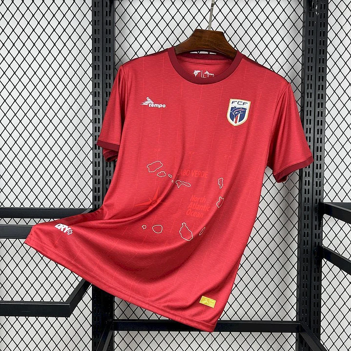 Camisa Seleção Cabo Verde - Jogador 26/27 - torcedor - vermelha 1