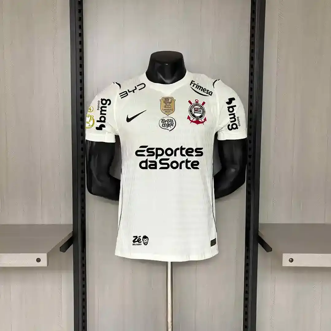 CAMISA CORINTHIANS 26/27 - VERSÃO JOGADOR - SLIM FIT (RECOMENDO TAMANHO MAIOR) - todos patrocinios e patch 1