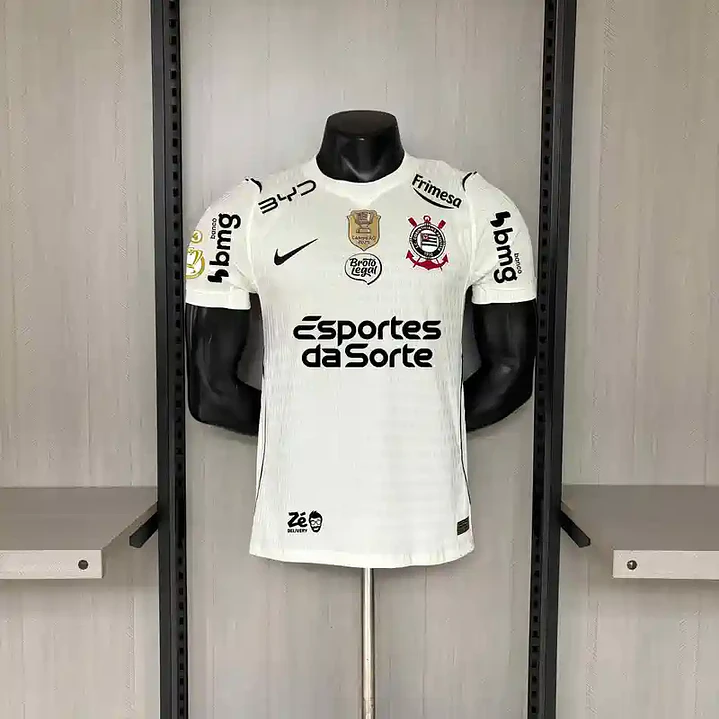 CAMISA CORINTHIANS 26/27 - VERSÃO JOGADOR - SLIM FIT (RECOMENDO TAMANHO MAIOR) - todos patrocinios e patch 1