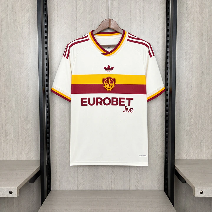 CAMISA ROMA 26/27 FORA - branca retrô 1