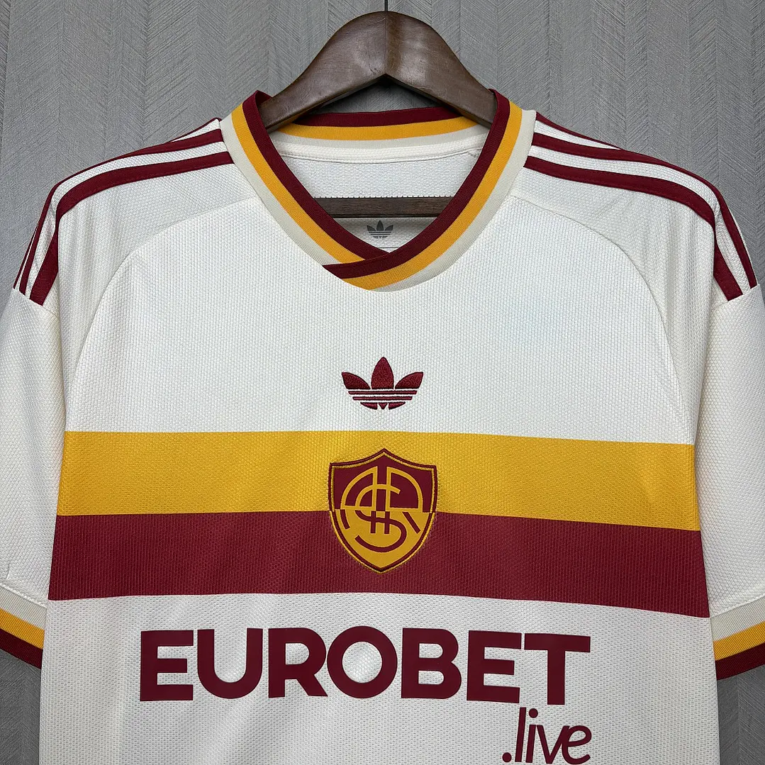 CAMISA ROMA 26/27 FORA - branca retrô 3