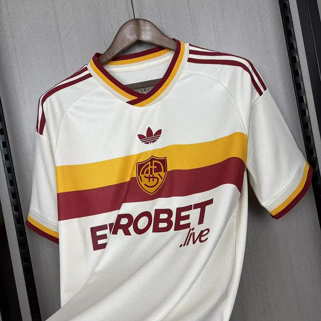 CAMISA ROMA 26/27 FORA - branca retrô 4