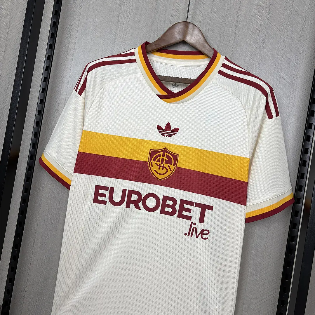 CAMISA ROMA 26/27 FORA - branca retrô 5