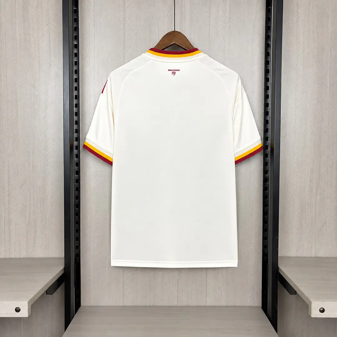 CAMISA ROMA 26/27 FORA - branca retrô 9