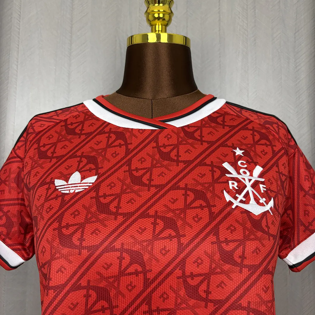 CAMISA FLAMENGO CROPPED 26/27 - Feminina Vermelha 4