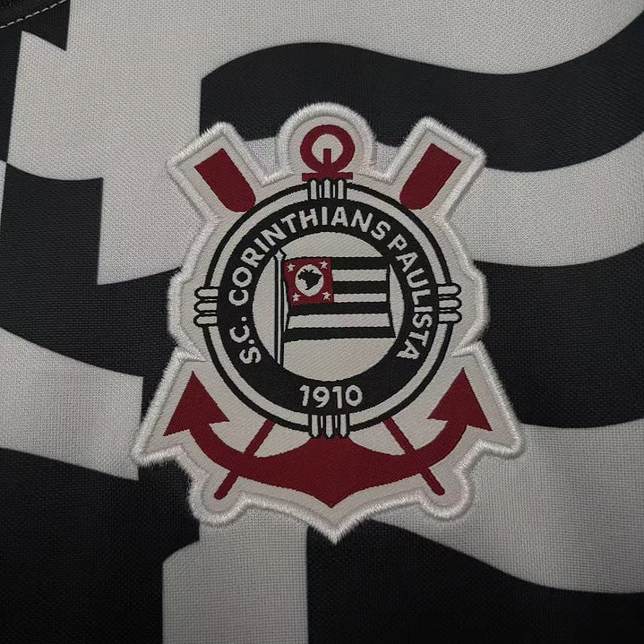 CAMISA CORINTHIANS PRÉ-JOGO 26/27 - Preta e Branca 3