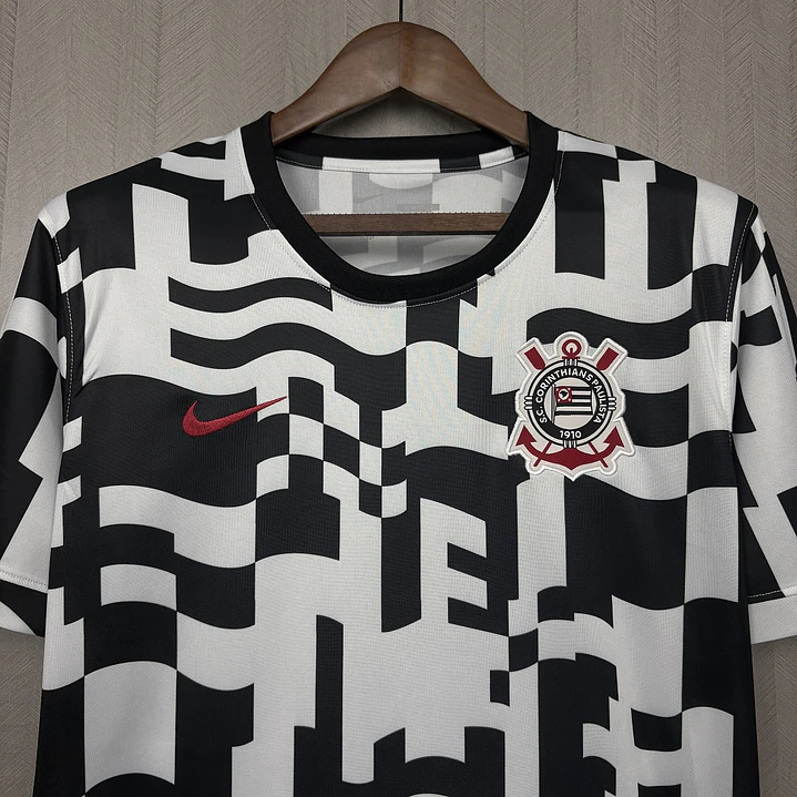 CAMISA CORINTHIANS PRÉ-JOGO 26/27 - Preta e Branca 4