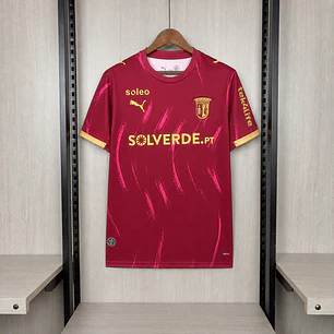 CAMISA SC BRAGA 26/27 - Grená com Pincelada