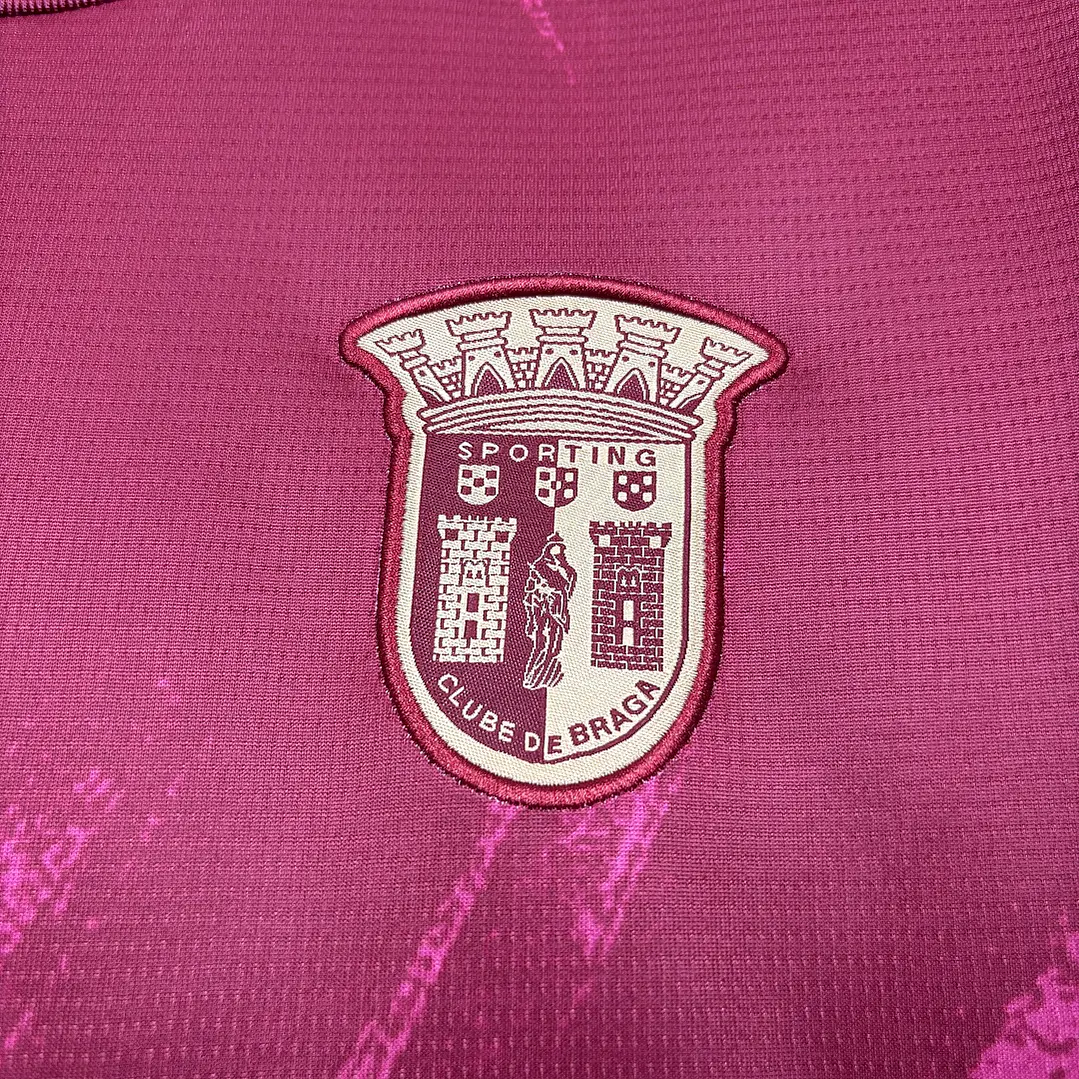CAMISA SC BRAGA 26/27 - Grená com Pincelada 3