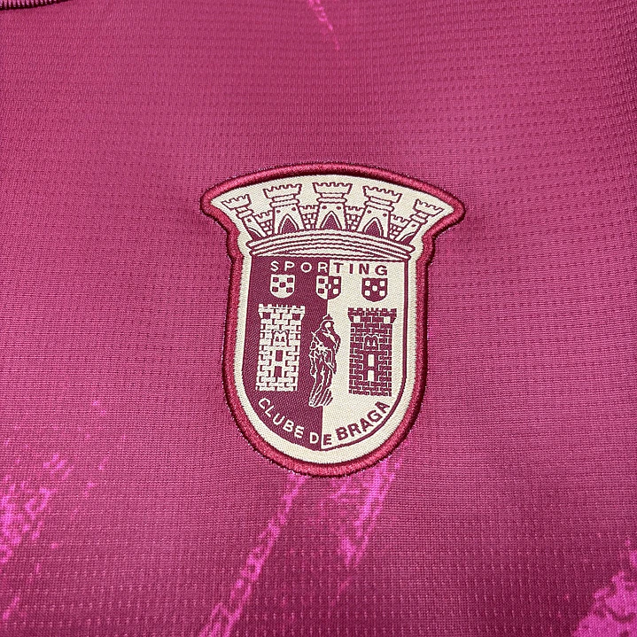 CAMISA SC BRAGA 26/27 - Grená com Pincelada 3