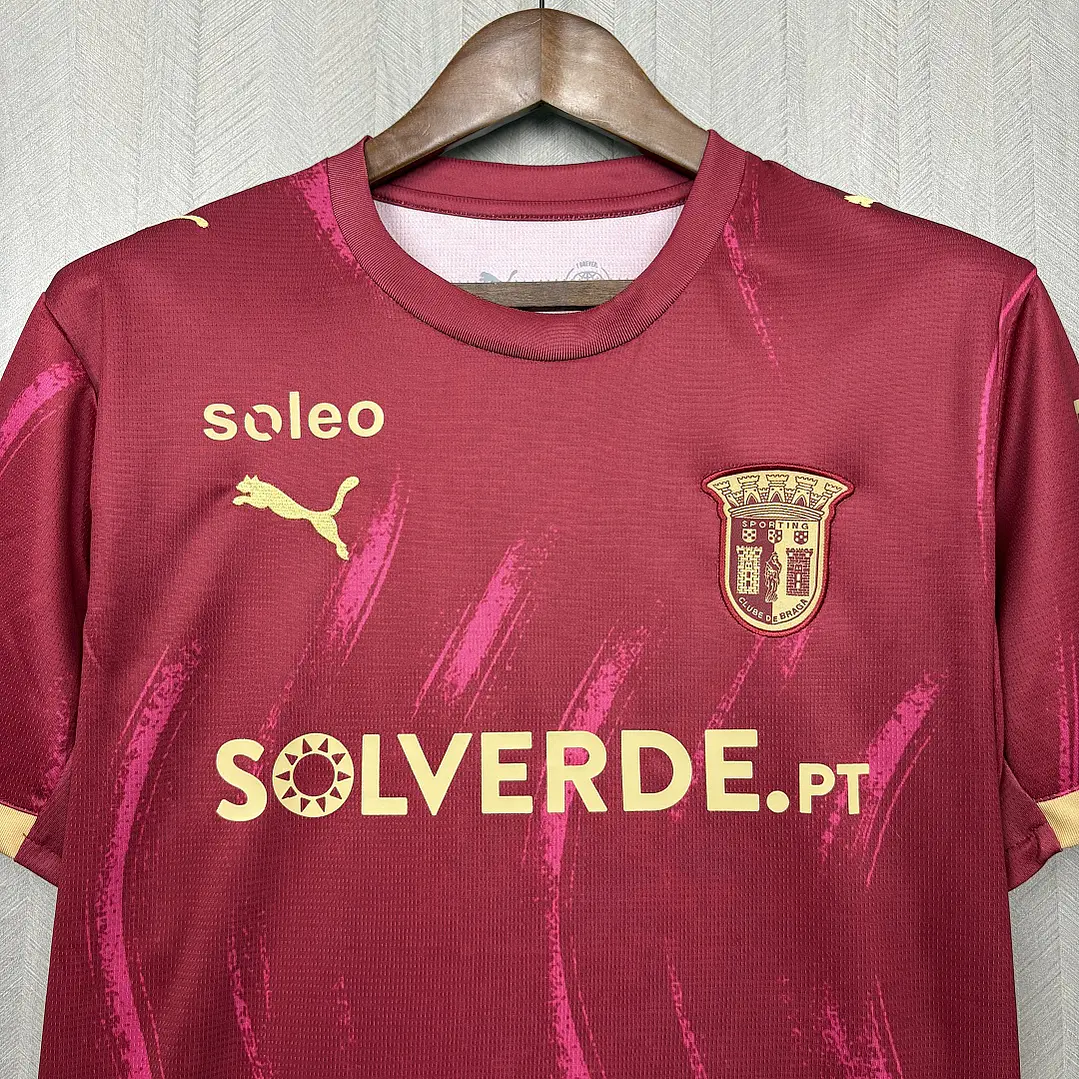 CAMISA SC BRAGA 26/27 - Grená com Pincelada 4
