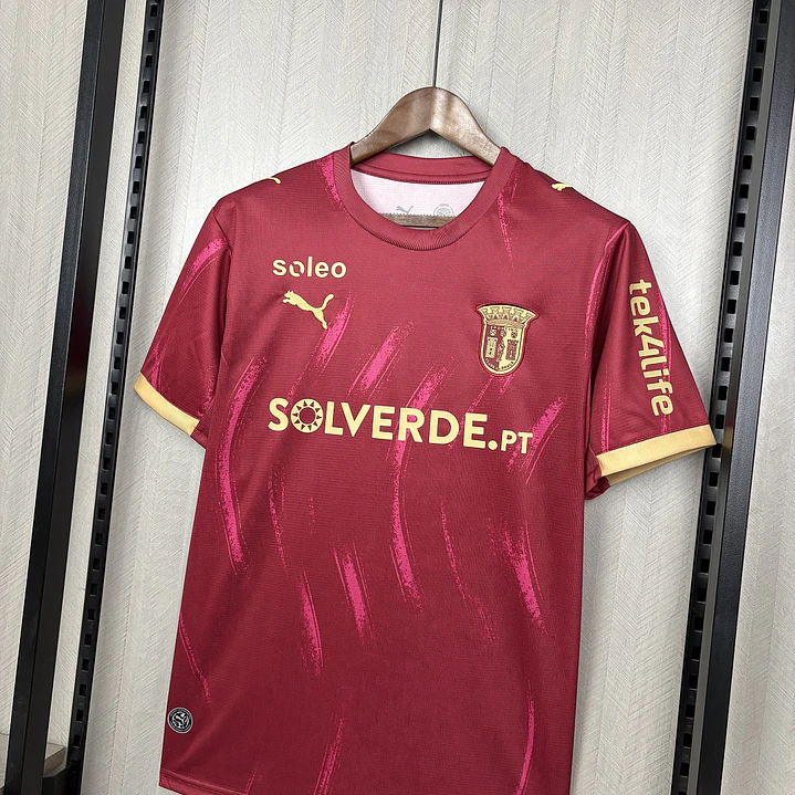 CAMISA SC BRAGA 26/27 - Grená com Pincelada 5