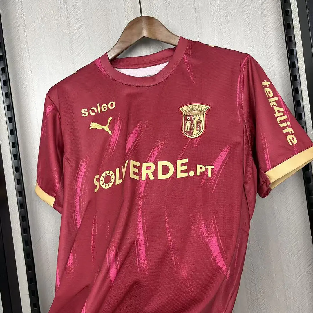 CAMISA SC BRAGA 26/27 - Grená com Pincelada 6