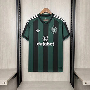 CAMISETA CELTIC FC 26/27 ALTERNATIVA - Verde e Preta Listrada