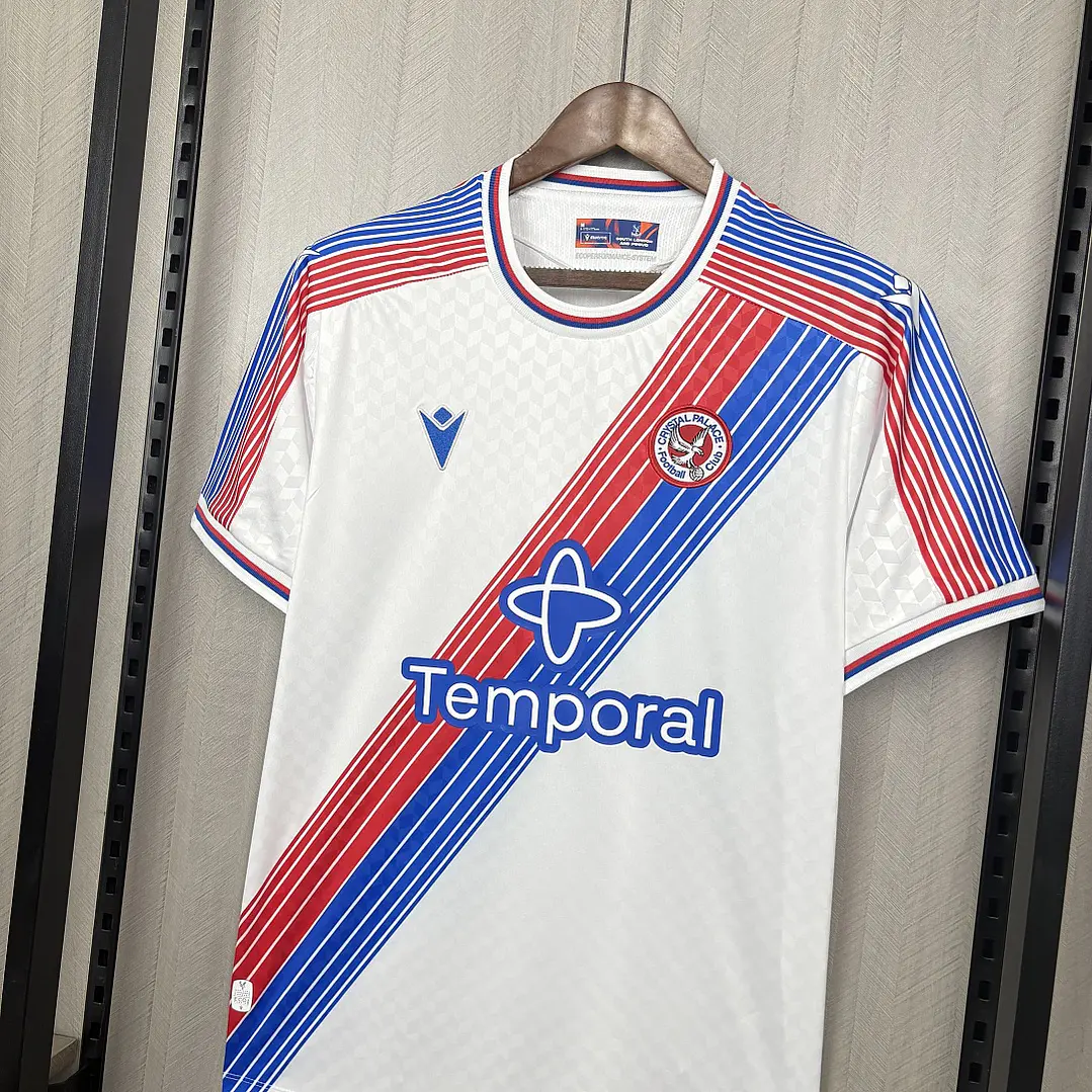 CAMISA CRYSTAL PALACE 26/27 FORA - Branca com Faixa Diagonal 5
