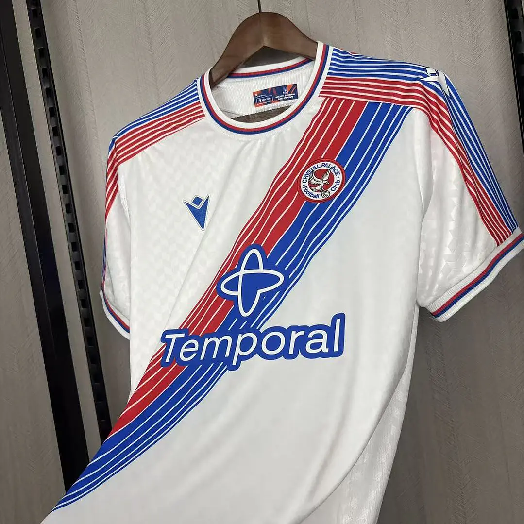 CAMISA CRYSTAL PALACE 26/27 FORA - Branca com Faixa Diagonal 6