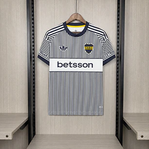 CAMISETA BOCA JUNIORS 26/27 EDIÇÃO ESPECIAL - Listrada Azul-Marinho