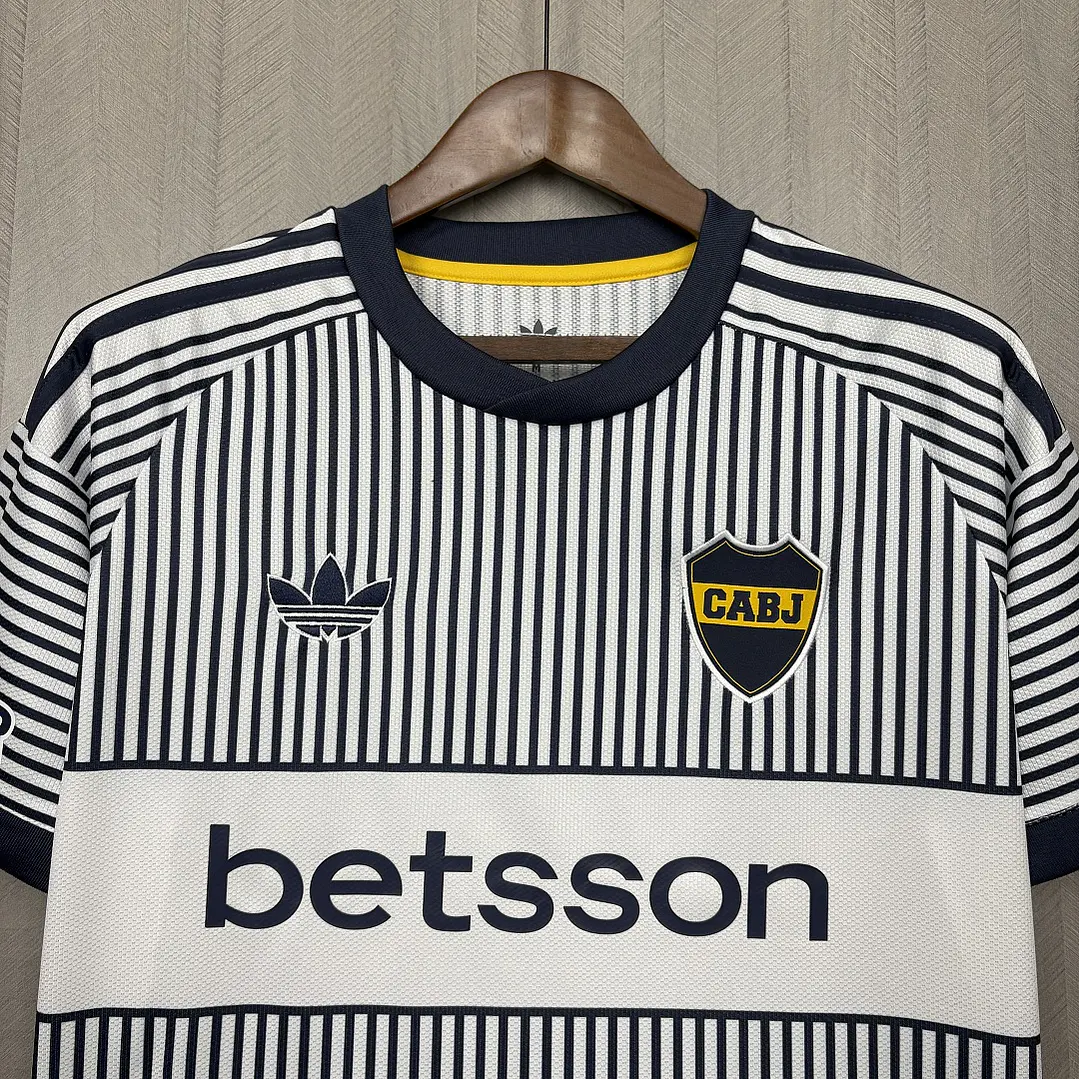 CAMISETA BOCA JUNIORS 26/27 EDIÇÃO ESPECIAL - Listrada Azul-Marinho 4