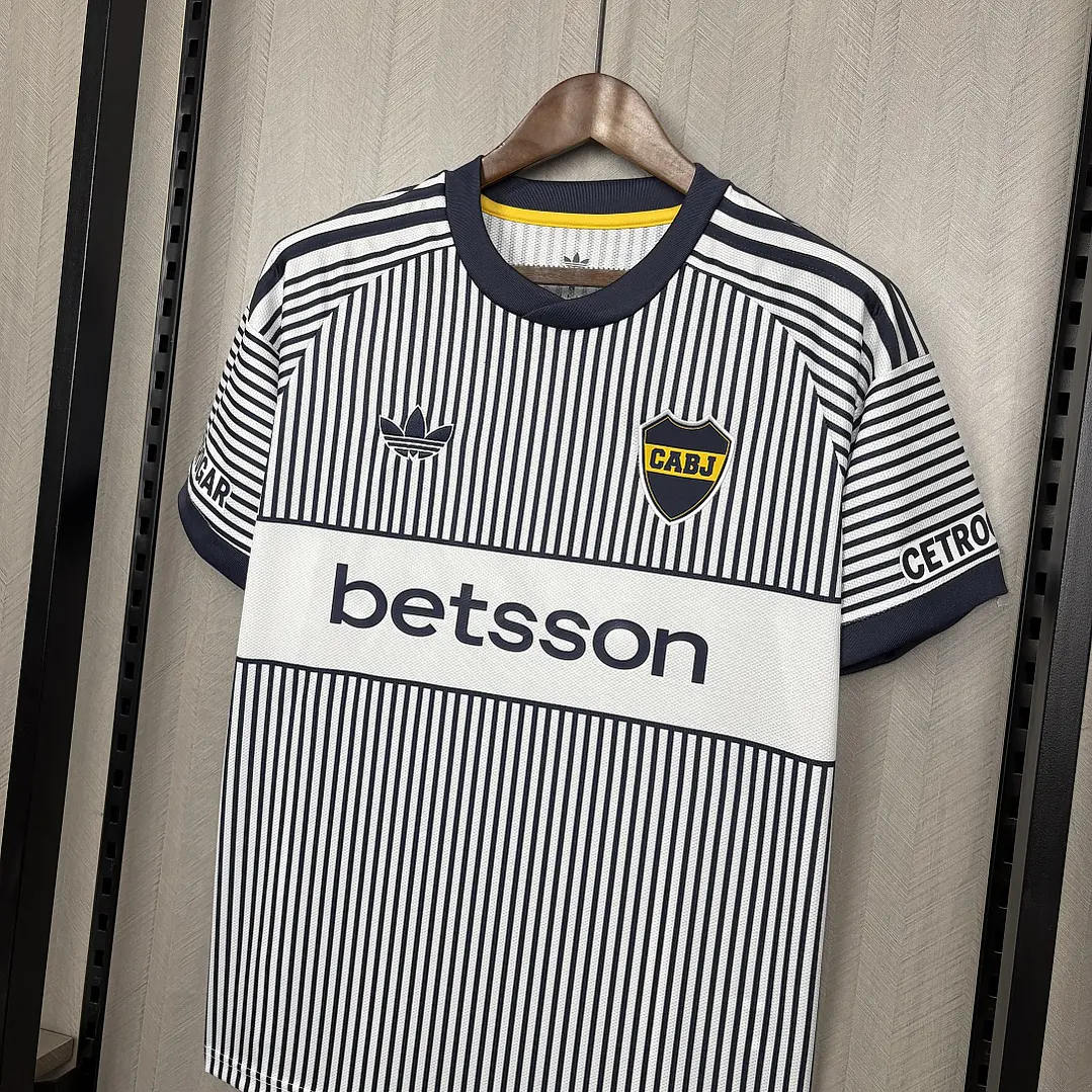 CAMISETA BOCA JUNIORS 26/27 EDIÇÃO ESPECIAL - Listrada Azul-Marinho 5