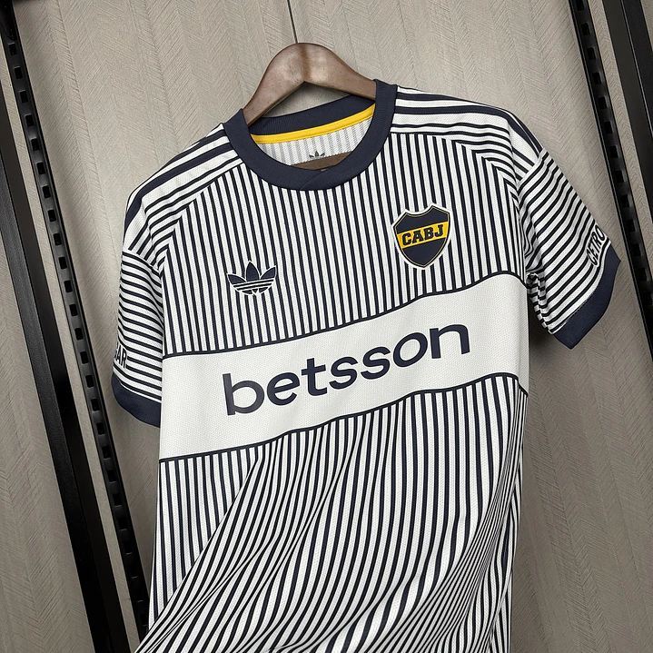 CAMISETA BOCA JUNIORS 26/27 EDIÇÃO ESPECIAL - Listrada Azul-Marinho 6