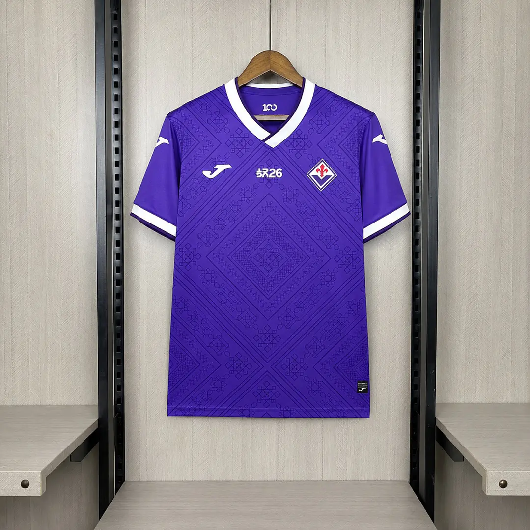 CAMISA FIORENTINA 26/27 CASA - Roxa 100 Anos 1