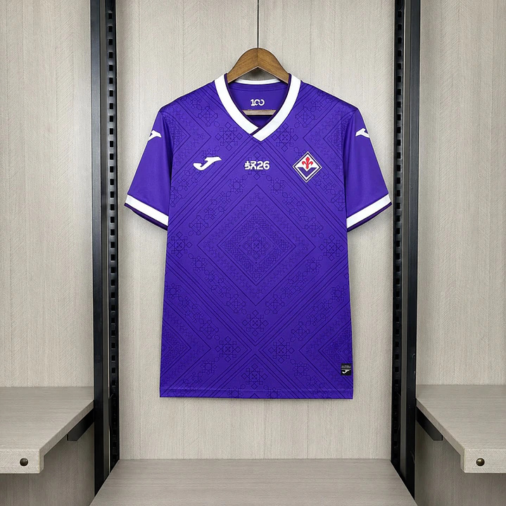 CAMISA FIORENTINA 26/27 CASA - Roxa 100 Anos 1