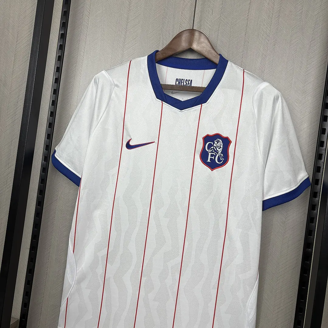 CAMISA CHELSEA FC 26/27 EDIÇÃO ESPECIAL - Branca com Pinstripes 5