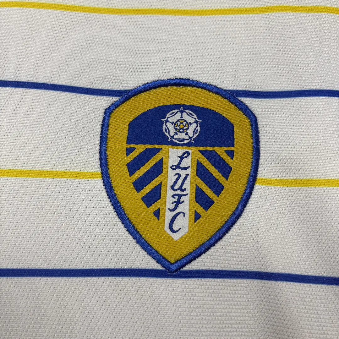 CAMISA LEEDS UNITED 26/27 FORA - Branca Listrada 3